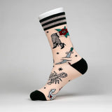 Tattooed Lady Adult Crew Socks One Size Fits Most By FootClothes