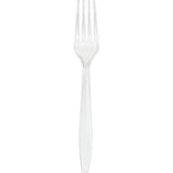 Premium Plastic Clear Forks, 24 Pack By Creative Converting