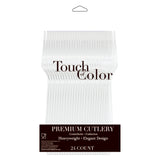 Premium Plastic White Forks, 24 Pack By Creative Converting