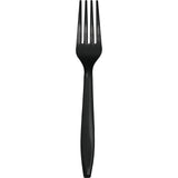 Premium Plastic Black Velvet Forks, 24 Pack By Creative Converting