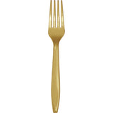 Premium Plastic Glittering Gold Forks, 24 Pack By Creative Converting