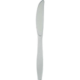 Shimmering Silver Premium Plastic Knives, 24 Count By Creative Converting