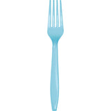 Premium Plastic Pastel Blue Forks, 24 Pack By Creative Converting