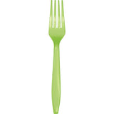 Premium Plastic Fresh Lime Forks, 24 Pack By Creative Converting