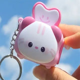 Cute Toast Animal Clicker Keychain