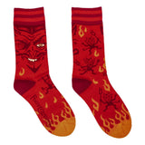 Vintage Devil Adult Crew Socks One Size Fits Most By Footclothes