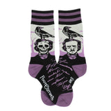 The Raven Poe Adult Crew Socks One Size Fits Most By FootClothes