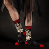 Evil Baphomet Adult Crew Socks One Size Fits Most By FootClothes