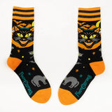 Vintage Black Cat Adult Crew Socks One Size Fits Some By FootClothes