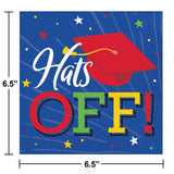Hats Off Grad Luncheon Napkins