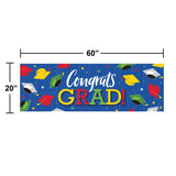 🎓Hats Off Grad Giant Party Banner