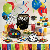 Grad Cap Toss 7" Luncheon Plates