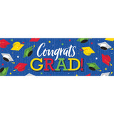 🎓Hats Off Grad Giant Party Banner