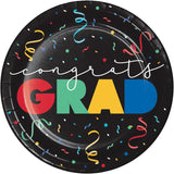 Grad Cap Toss 9" Dinner Plates