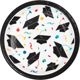 Grad Cap Toss 7" Luncheon Plates