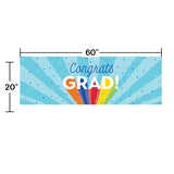 Rainbow Grad Giant Party Banner