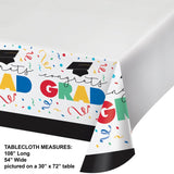 Grad Cap Toss 54" X 102" Tablecover