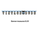 🎉 Vintage Dude 40th Birthday Banner