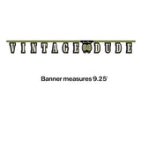 Vintage Dude 60th Birthday Banner