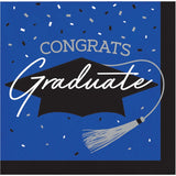 School Spirit Cobalt Beverage Napkins