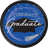 School Spirit Cobalt 9" Dinner Plates