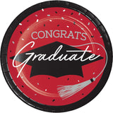 School Spirit Red 7" Luncheon Plates