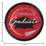 School Spirit Red 7" Luncheon Plates