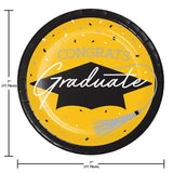 School Spirit Yellow 7" Luncheon Plates