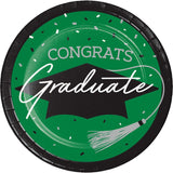 School Spirit Emerald Green 7" Luncheon Plates