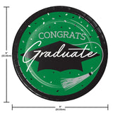 School Spirit Emerald Green 9" Dinner Plates