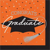 School Spirit Orange Luncheon Napkins