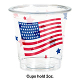 Patriotic Plastic 2 oz Shot Glass