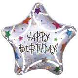 ⭐ Happy Birthday Star Holographic Foil Balloon – 32"