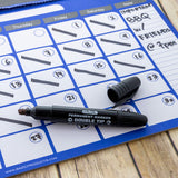 Double-Tip Black Permanent Marker 2 Pack By Bazic Products