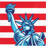 Lady Liberty Beverage Napkins