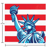 Lady Liberty Beverage Napkins