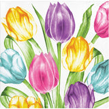 Trendy Tulips Beverage Napkins