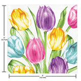 Trendy Tulips Beverage Napkins