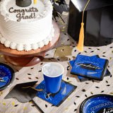 School Spirit Cobalt Beverage Napkins