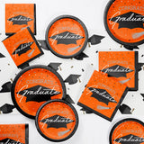 School Spirit Orange Luncheon Napkins