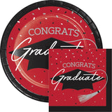 School Spirit Red 9" Dinner Plates