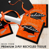 School Spirit Orange Luncheon Napkins