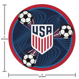US 2026 Soccer 9" Dinner Plates