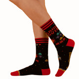 Game Over 80s Adult Crew Socks One Size Fits Most By FootClothes
