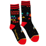 Game Over 80s Adult Crew Socks One Size Fits Most By FootClothes
