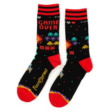 Game Over 80s Adult Crew Socks One Size Fits Most By FootClothes