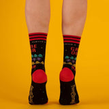 Game Over 80s Adult Crew Socks One Size Fits Most By FootClothes