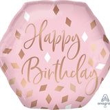 🎀 Blush Birthday Foil Balloon – 23"