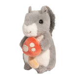 Squirrel Plush with Mushroom – 5.75" Tall  By Douglas Company