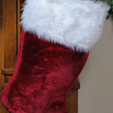 19.5" Red Plush Christmas Stocking